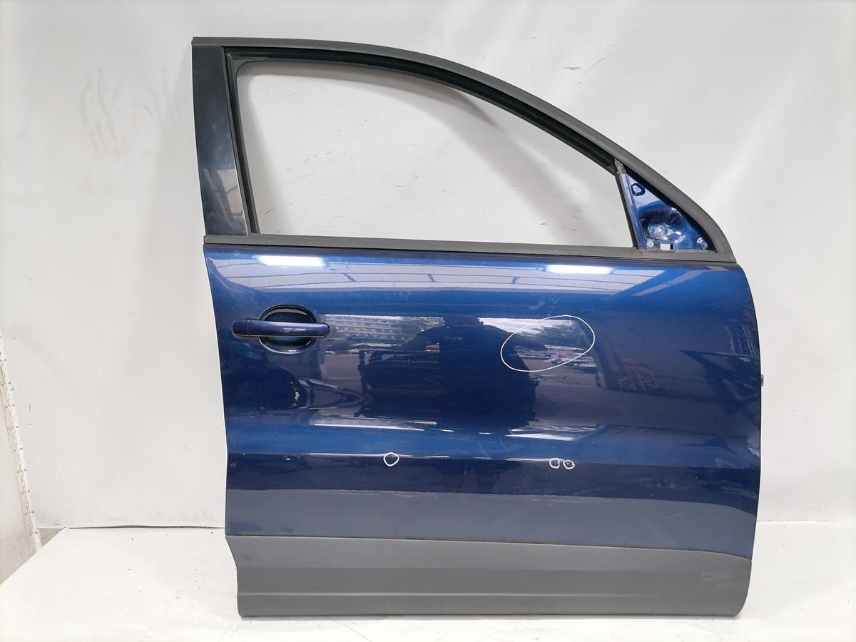 VW Tiguan 1 5N original T&uuml;r vorn rechts LD5Q Shadowblue Rohbau Bj.2009